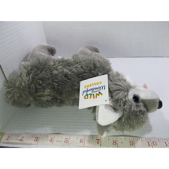 Wildlife Artists Critter Callers Wolf 11" Plush Stuffed Animal Toy Works w/Tags - Picture 8 of 10